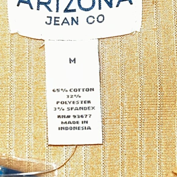 Arizona Jeans Co Women Medium Button up Khaki Shirt Jacket Pockets BRAND NEW NWT - Picture 4 of 5